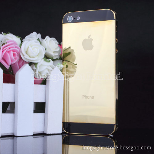 Light Mirror gold back cover for iphone 5